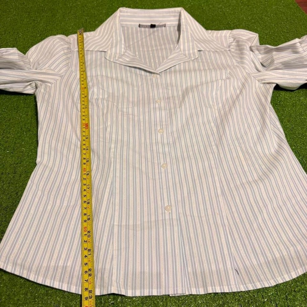 Vintage Y2K Antonio Melani Button Up Dagger Collar Business Casual Womens Size M - Picture 5 of 7